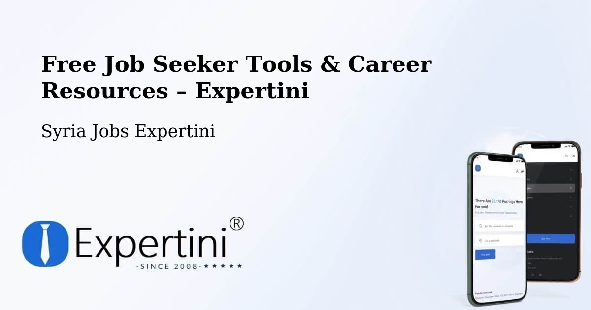Free Job Seeker Tools & Career Resources – At Tall - At Tall, Syria Jobs Expertini