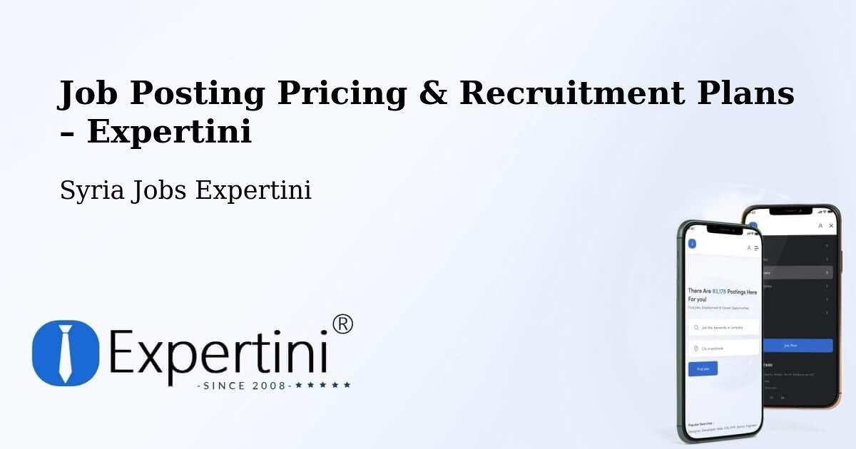 Job Posting Pricing & Recruitment Plans – At Tall - At Tall, Syria Jobs Expertini