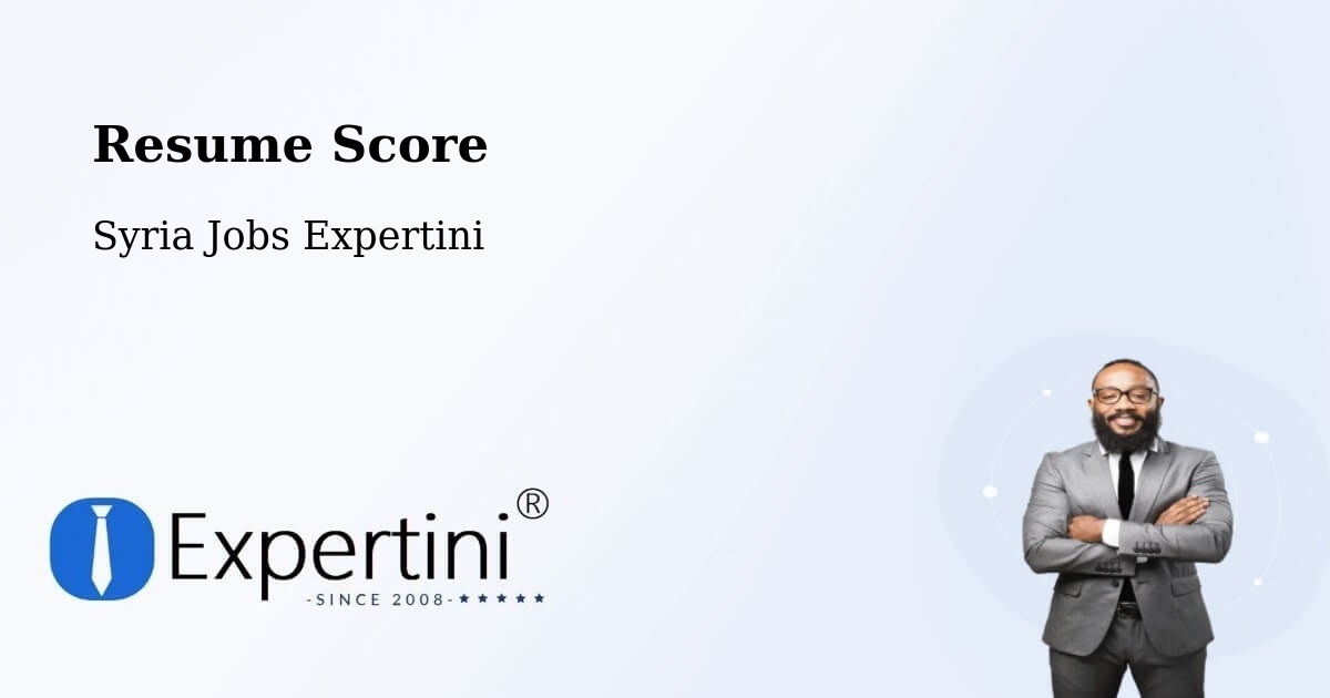Resume Score & Job Description Match Tool – At Tall - Syria Jobs Expertini